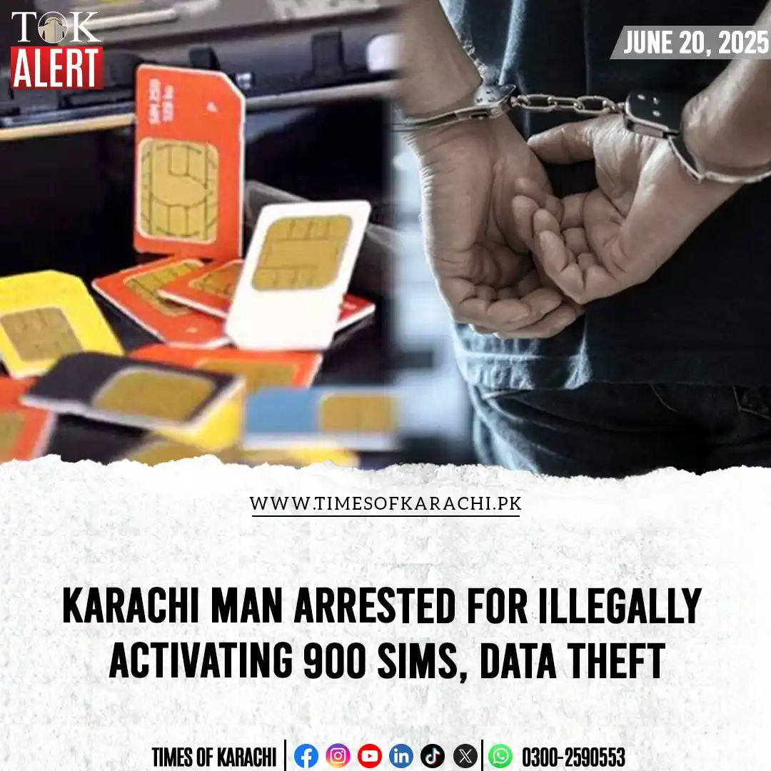 Image from Times Of Karachi: The National Cybercrime Investigation Agency (NCCIA) arrested a man in...