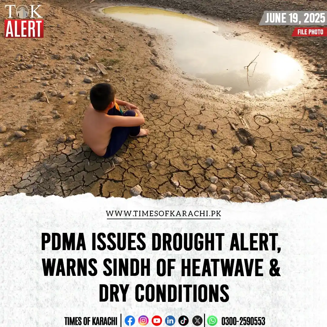 Image from Times Of Karachi: The Provincial Disaster Management Authority (PDMA) Sindh has issued a...