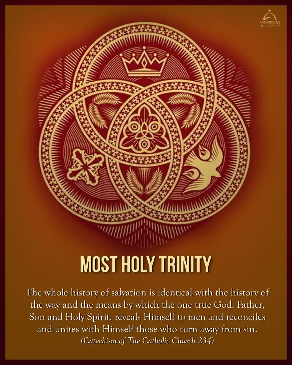 Image from Archdiocese of Bombay Official: The Solemnity of the Holy Trinity celebrates the three persons of the ...