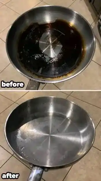 Image from Kubika nekurongedza mumba Chef SK🍴🚿🧹💅🇿🇼: To clean a burnt pan, try these DIY methods: 1. Bicarbonate of soda an...