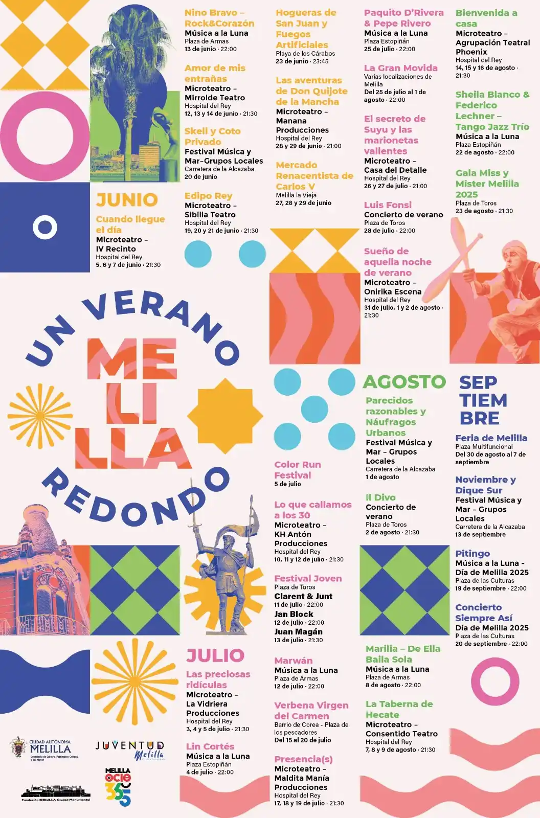 Image from Ciudad Autónoma de Melilla: 😎 *‘Un Verano redondo’* de junio a septiembre en Melilla 🏖️ Más de ...
