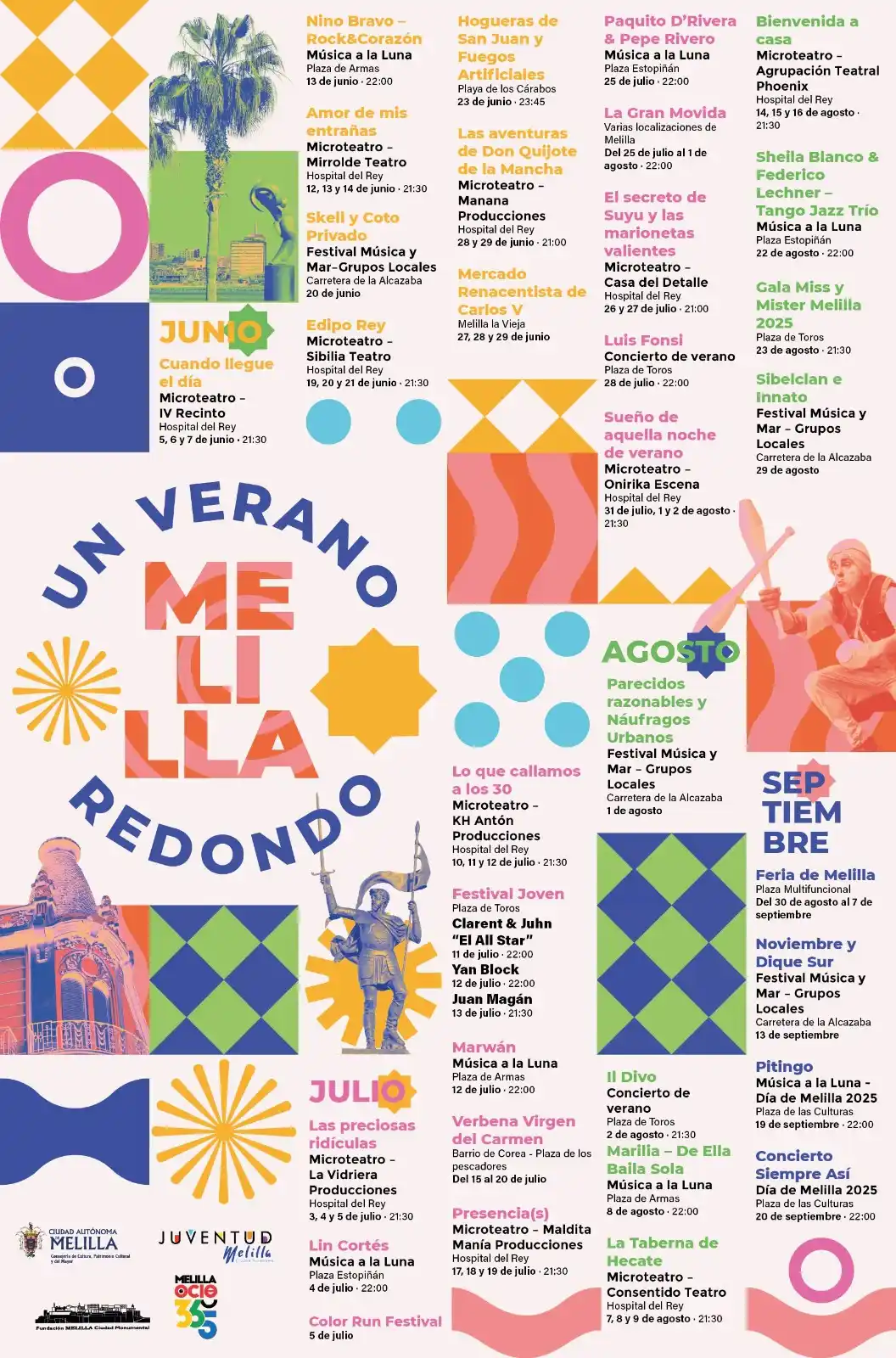 Image from Ciudad Autónoma de Melilla: 😎 *‘Un Verano redondo’* de junio a septiembre en Melilla 🏖️  Más de ...