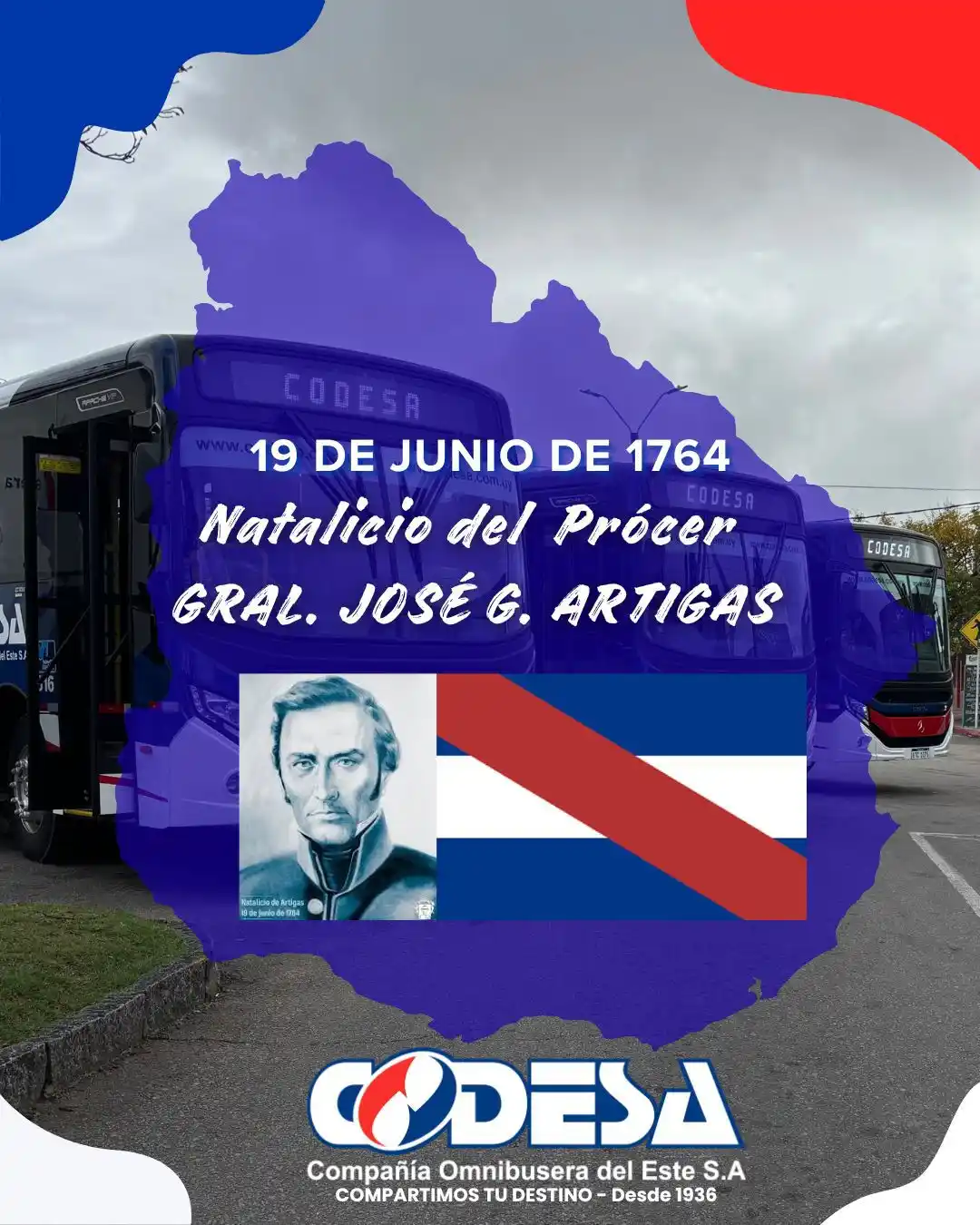 Image from ComoMeMuevoUy: 🇺🇾 Hoy conmemoramos el aniversario del natalicio del Gral. José Gerv...