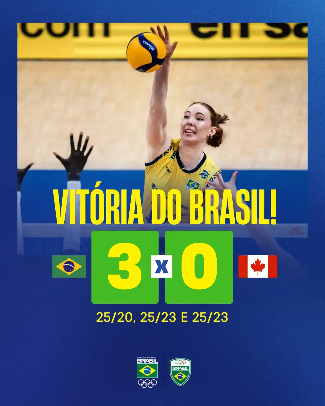 Image from Jogo Decisivo: AQUI É BRASIL! 🇧🇷🏐 A seleção feminina de vôlei conquistou mais uma...