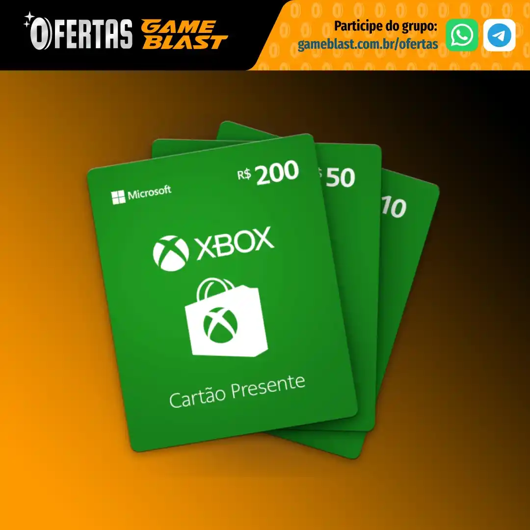 Image from Ofertas GameBlast: 👾 *Cartões Presente XBOX e Game Pass* * Compre créditos para usar na ...