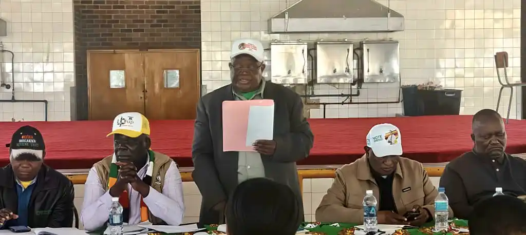 Image from MASVINGO PROVINCIAL INFORMATION DESK OFFICIAL: _Cde RM Ndlovu Sen Inspires Unity and Vigilance at Masvingo PCC Meetin...