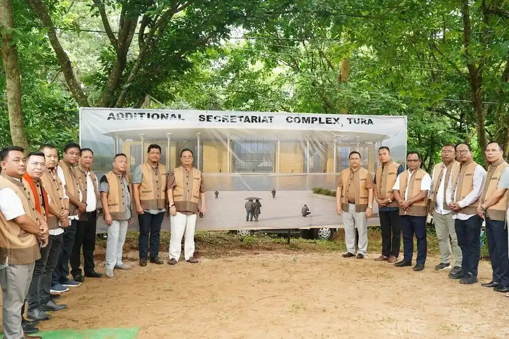 Image from Times of Senapati: *CM Conrad Sangma Launches ₹156 Crore Secretariat Project in Tura, Cal...