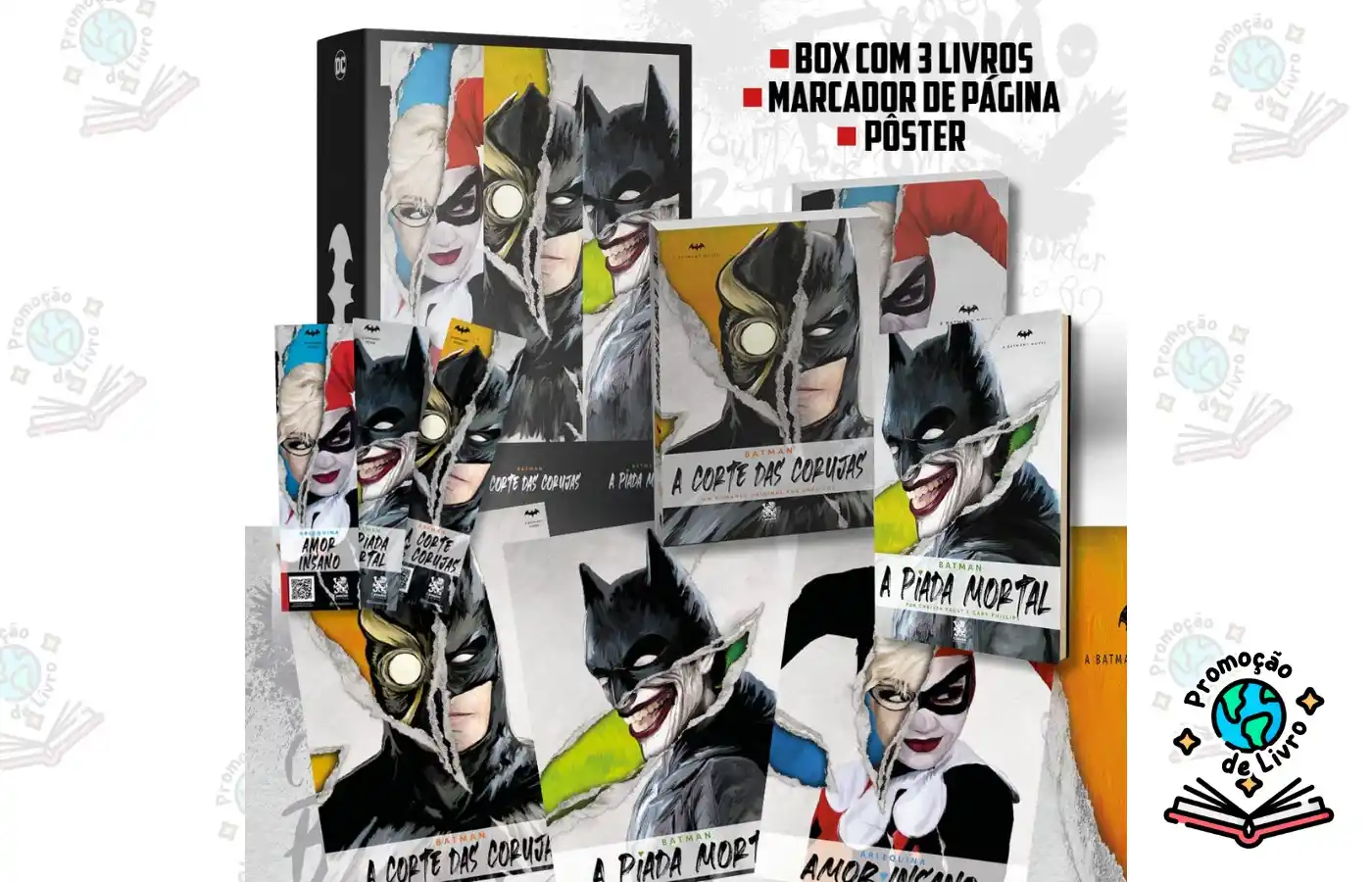 Image from Promoção de Livro: *Coleção DC Comics - Box com 3 Livros + Pôster + Marcadores* > *De:*  ...
