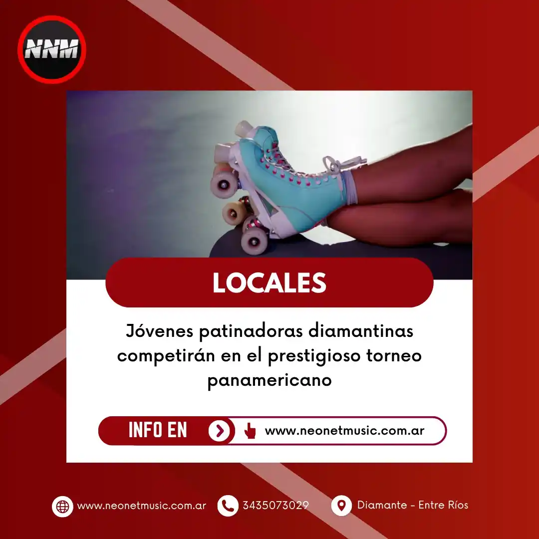 Image from Neo Net Music (Noticias): 🌍🎖️ Del 23 al 26 de junio, dos jóvenes patinadoras diamantinas se ca...