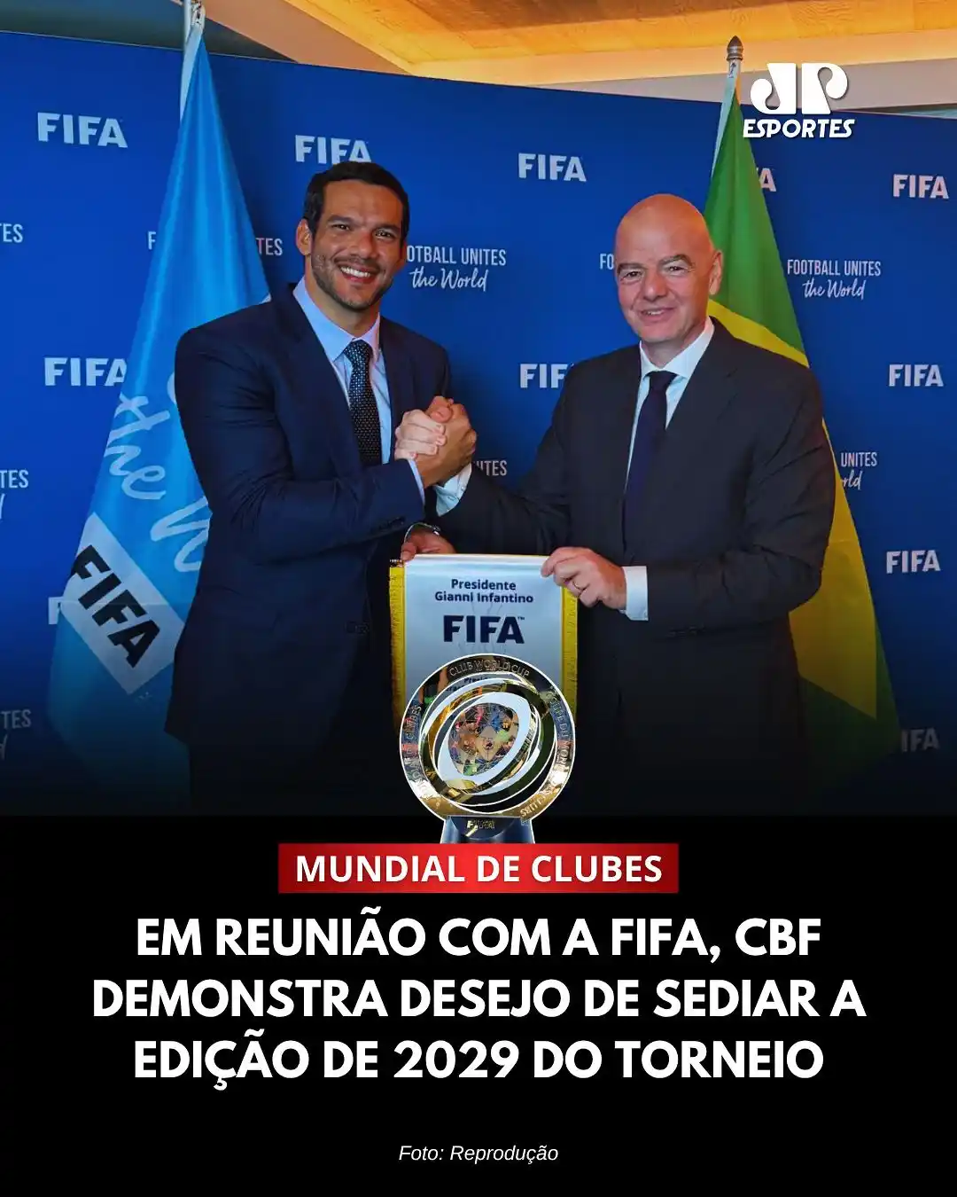 Image from Jogo Decisivo: Em um encontro nesta sexta-feira (20) com o presidente da Fifa, Gianni...