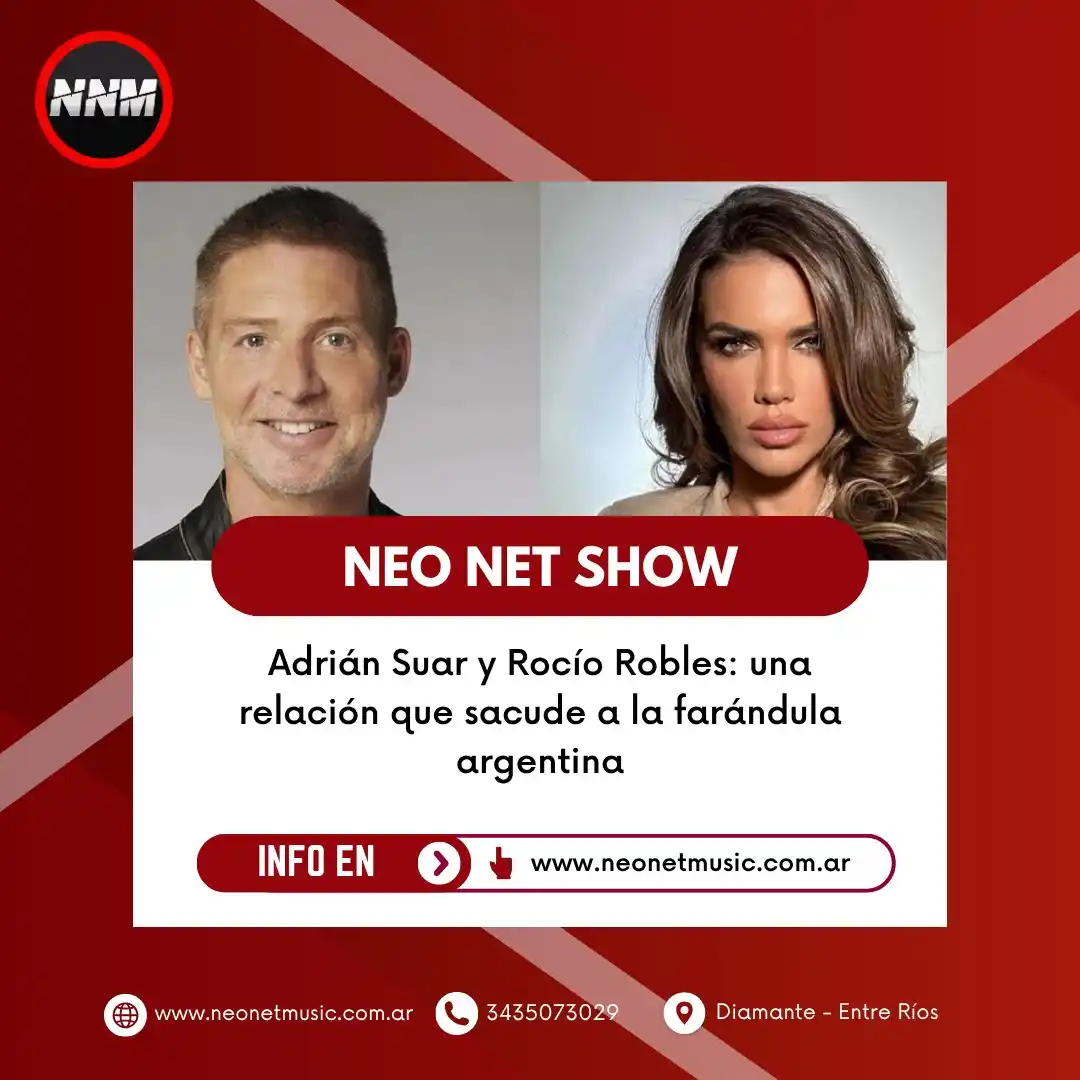 Image from Neo Net Music (Noticias): 🌟💥 En las últimas horas, la posible relación entre Adrián Suar y Roc...