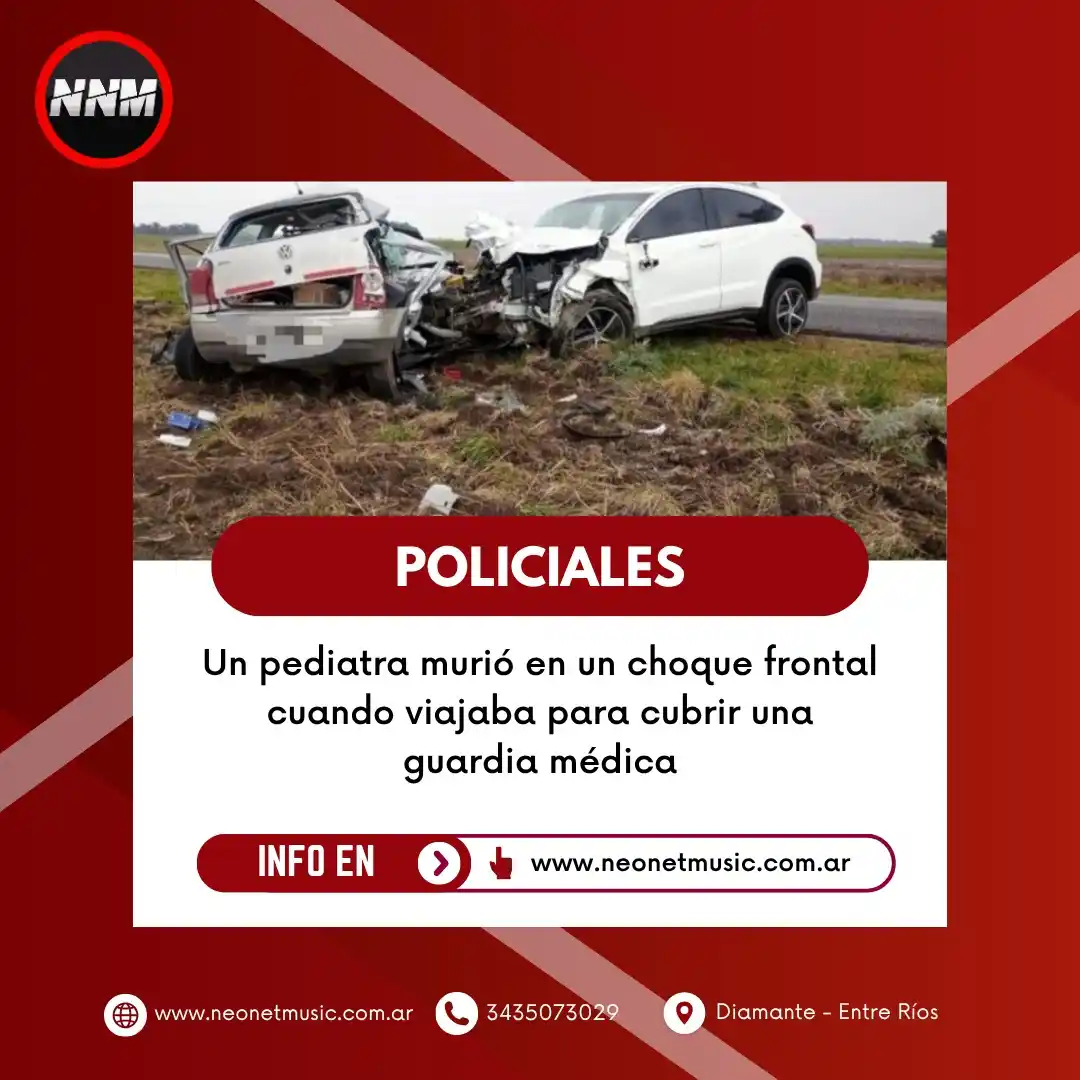 Image from Neo Net Music (Noticias): 🚑⛔ Fernando Lamas, pediatra de 41 años, perdió la vida cuando iba a c...
