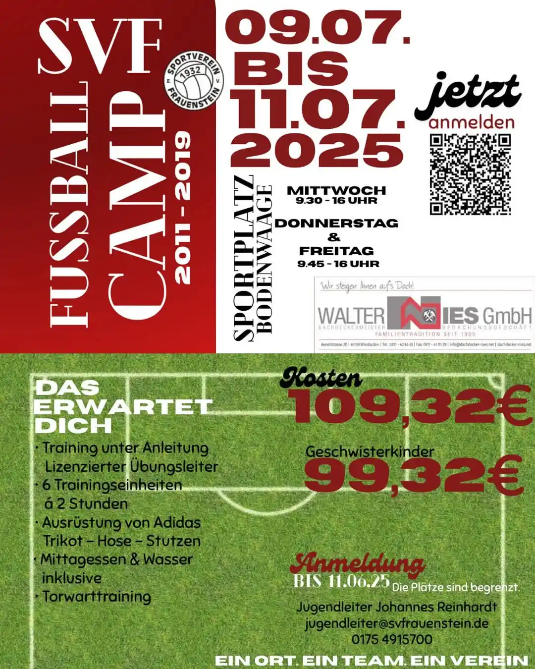 Image from SV Frauenstein 1932 e.V.: Fußballcamp 2025 – Sei dabei! ⚽️ Der SV Frauenstein lädt ein zum Fußb...
