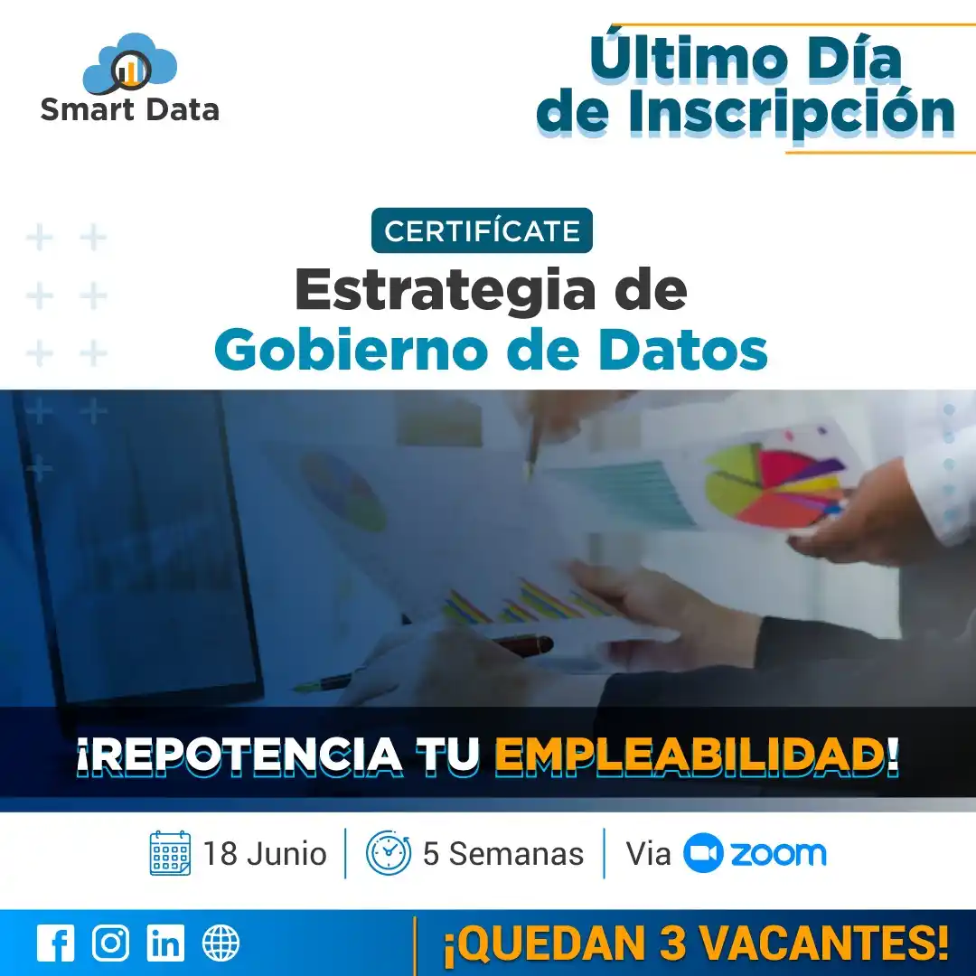 Image from Smart Data: 🔐 HOY es el día para empezar a Gobernar tus datos 💡 ¡Inscríbete aho...