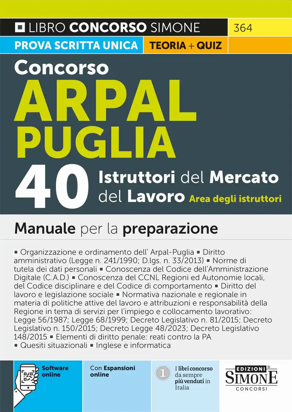 Image from Concorsi Pubblici - Concorsando.it: In preparazione il Manuale Concorso Arpal Puglia 40 Istruttori del Mer...