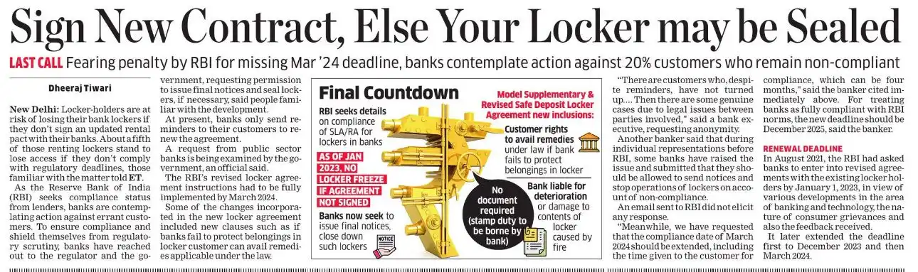 Image from Legalpreneurs: 🚨Locker holders risk losing access if they don't sign the updated ren...