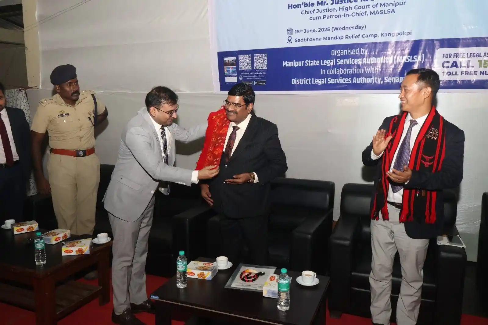 Image from Times of Senapati: *Manipur Chief Justice Visits Kangpokpi Relief Camp, Promotes Legal Ai...