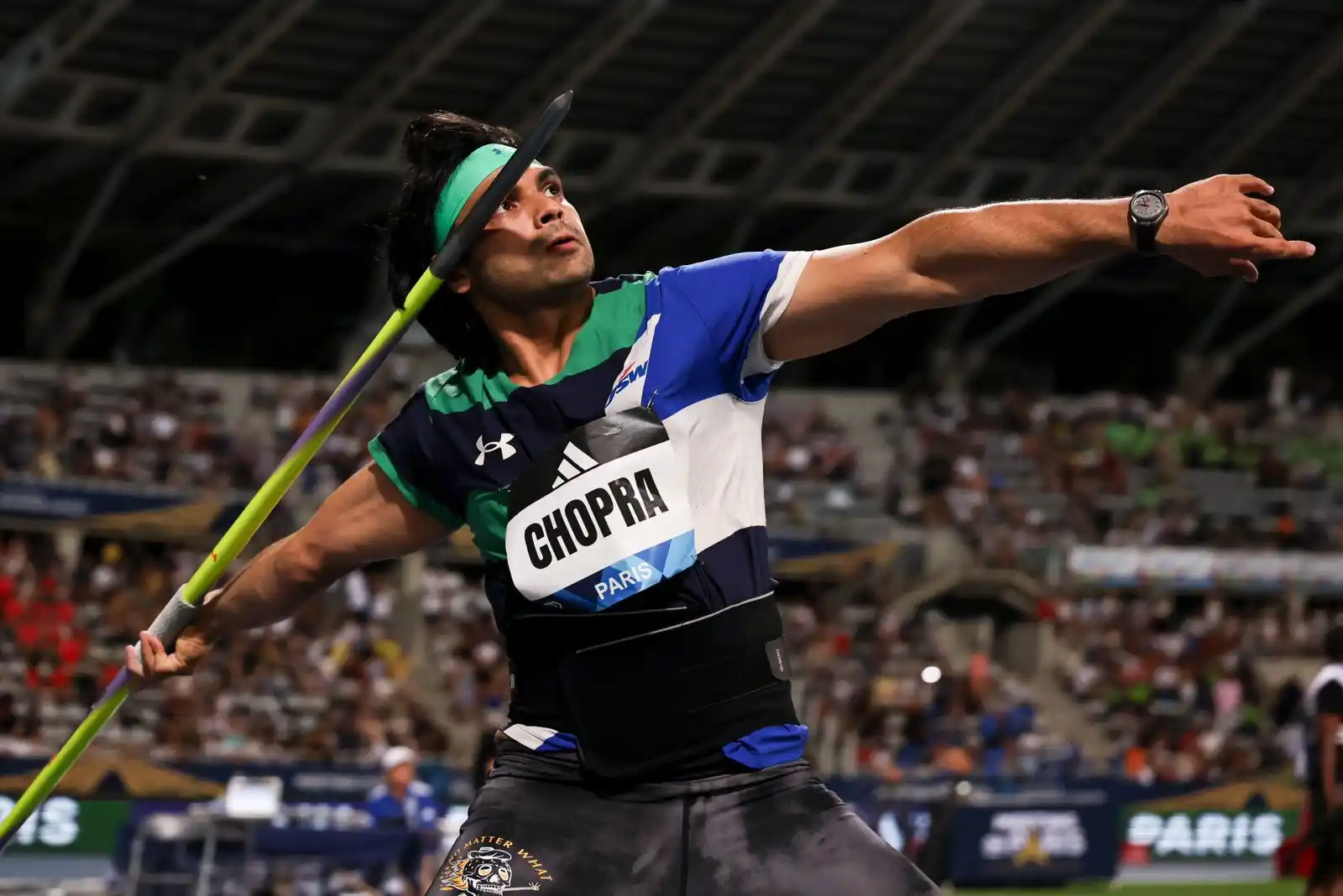 Image from Times of Senapati: *Neeraj Chopra Wins Paris Diamond League, Beats Weber After Back-to-Ba...