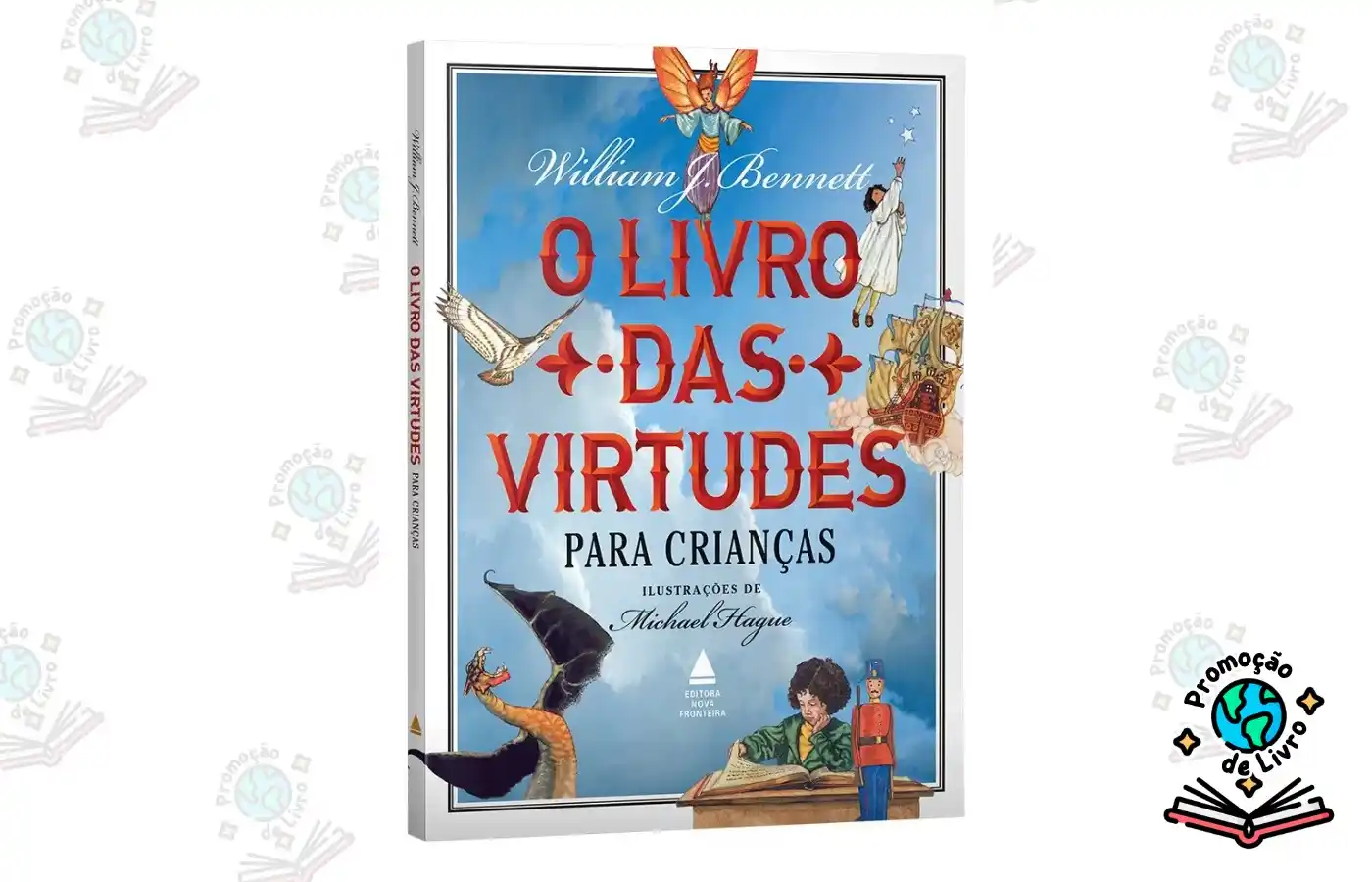 Image from Promoção de Livro: *O livro das virtudes para crianças* (Capa Dura) > *De:* ~R$ 62,99~ ...