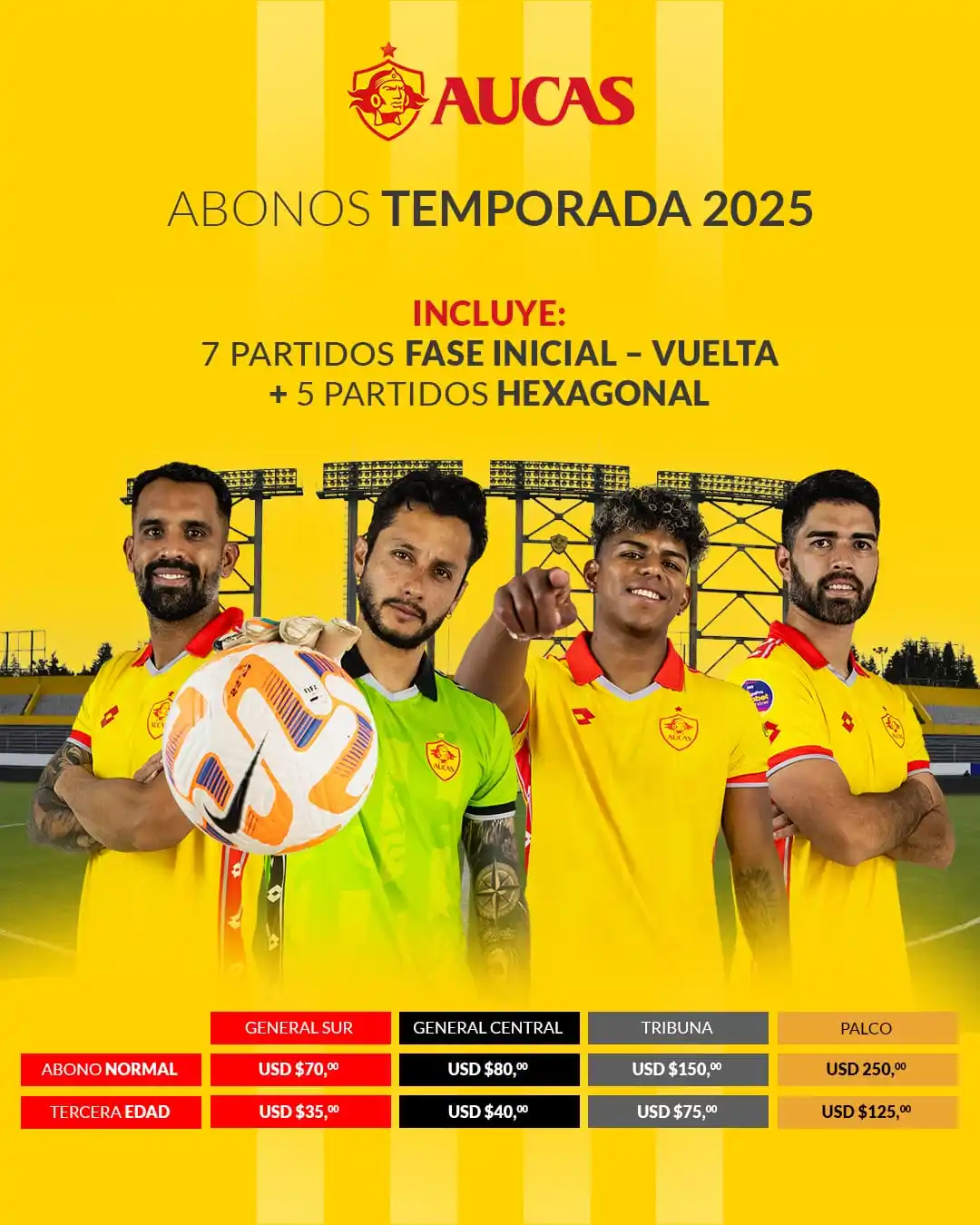 Image from Sociedad Deportiva Aucas: ⚽️ ᴘᴏʀǫᴜᴇ ᴇʟ ꜰúᴛʙᴏʟ ꜱᴇ ᴠɪᴠᴇ ᴍᴇᴊᴏʀ ᴇɴ ᴇʟ ᴇꜱᴛᴀᴅɪᴏ 🏟   💛❤️ ᴀᴄᴏᴍᴘᴀñᴀ ᴀ <...