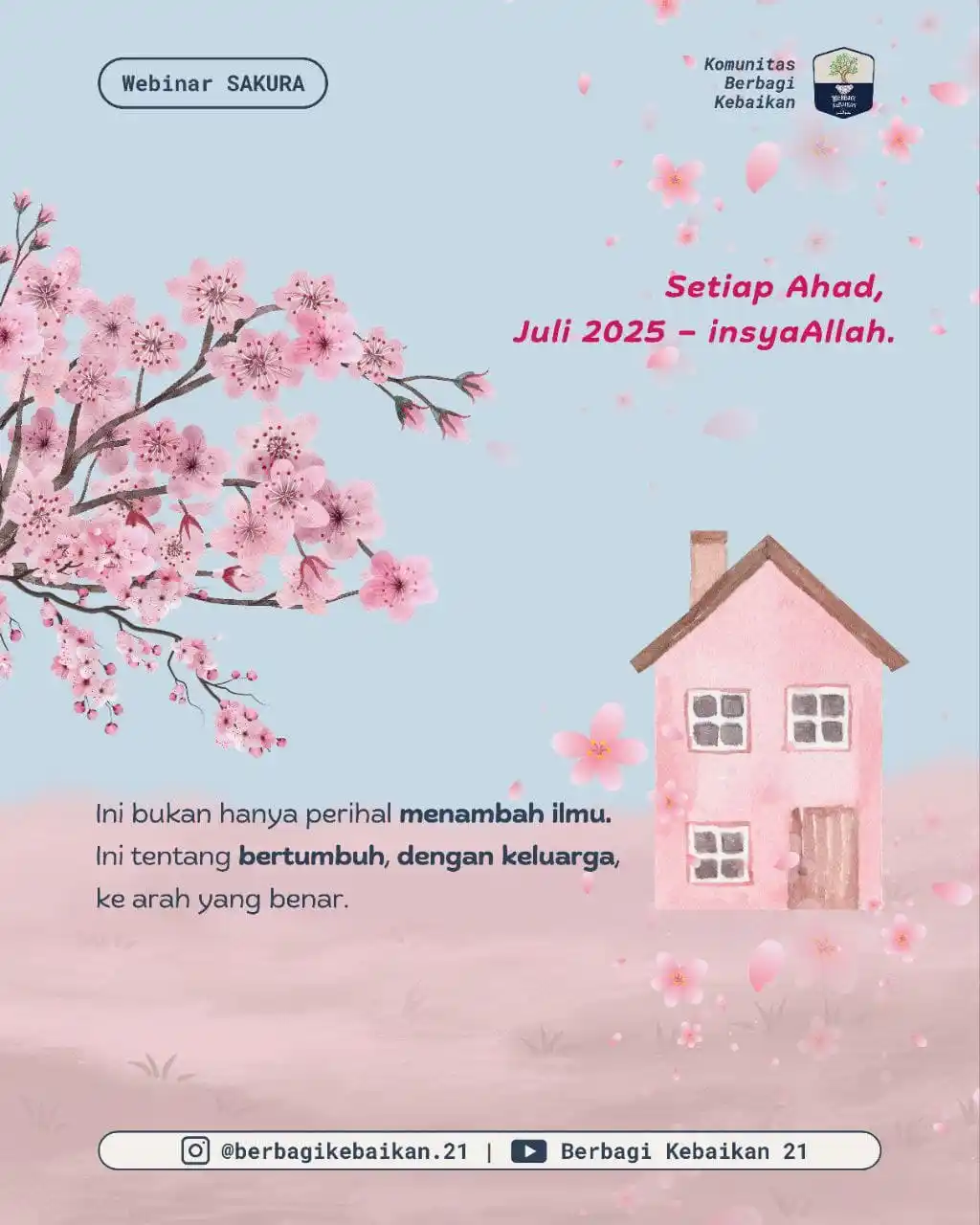 Image from Berbagi Kebaikan Community: Saudaraku... Rumah tangga adalah ladang amal. Bisa subur dengan ilmu… ...