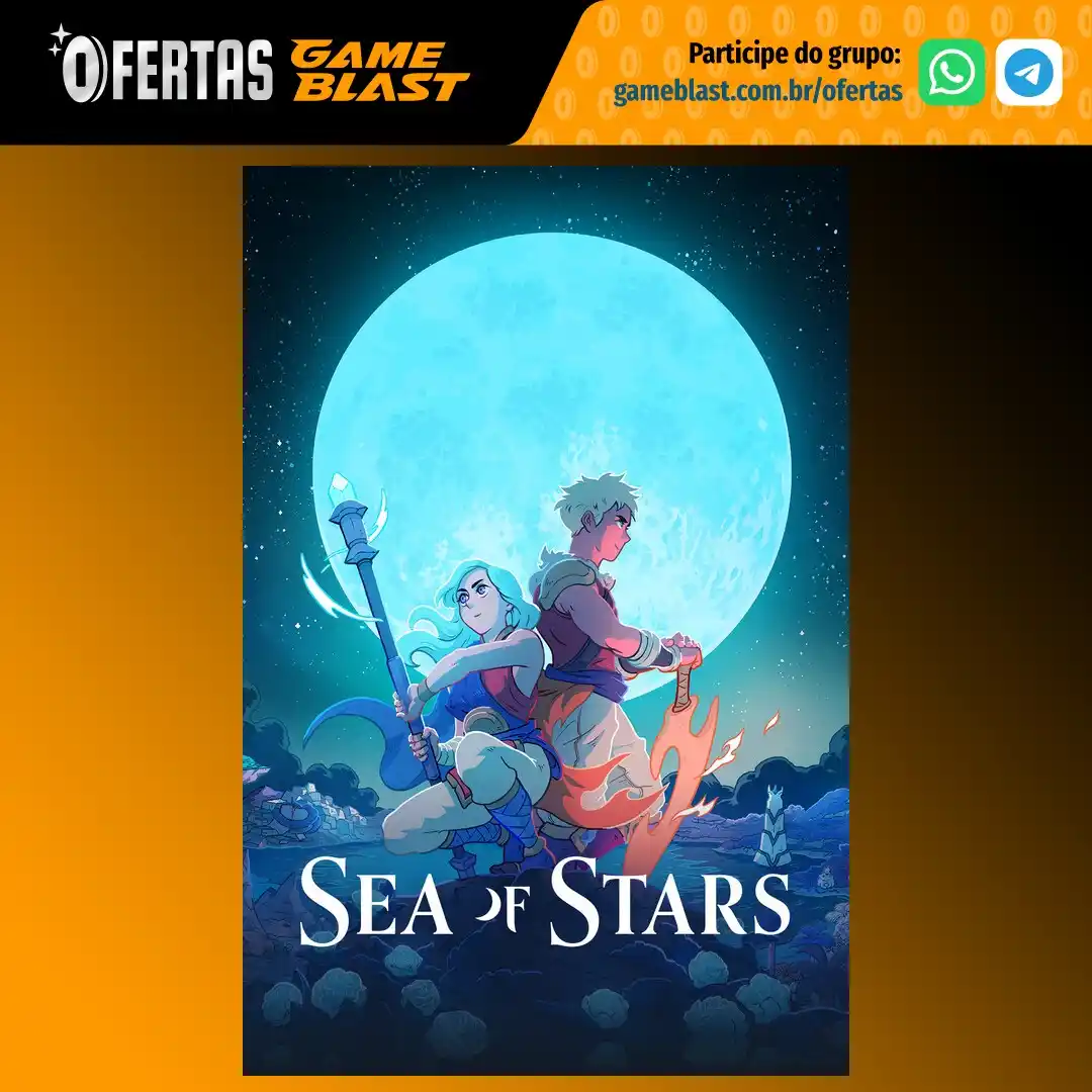 Image from Ofertas GameBlast: 👾 *Sea of Stars* (via Nuuvem) * Jogo para PC (Steam) 🤑 Preço: R$64,...