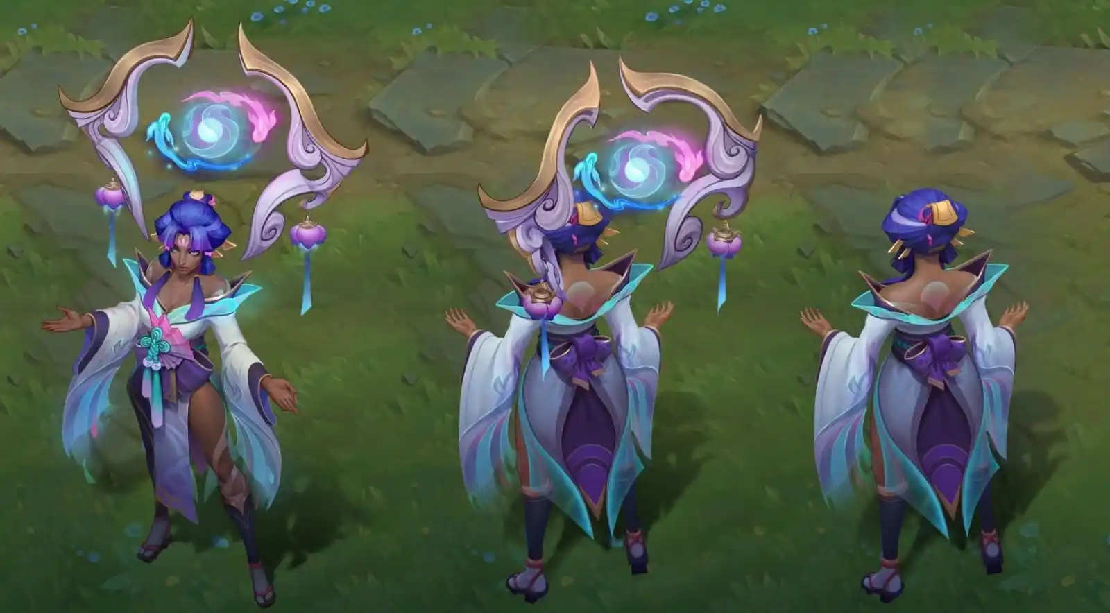 Image from Doutora Evelynn 💞: 🌸 Spirit Blossom • Conceitos  → Karma → Akali → Hwei → Zed → Kayle...