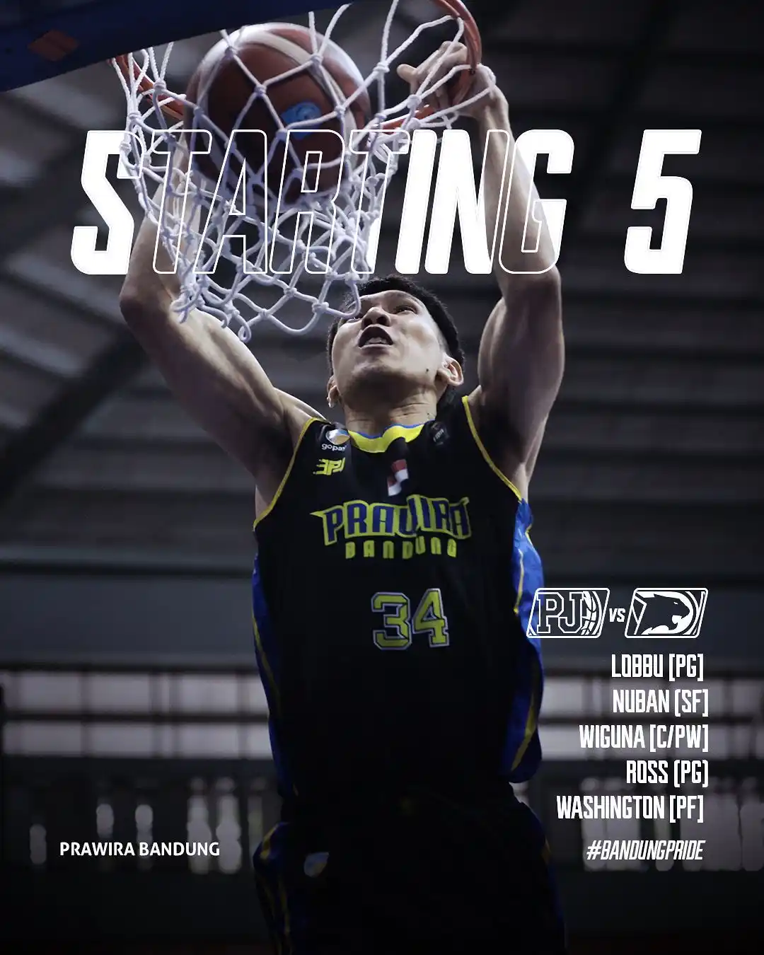 Image from Prawira Bandung: These 🖐🏼 are leading us into the final regular season fight!  <a cla...