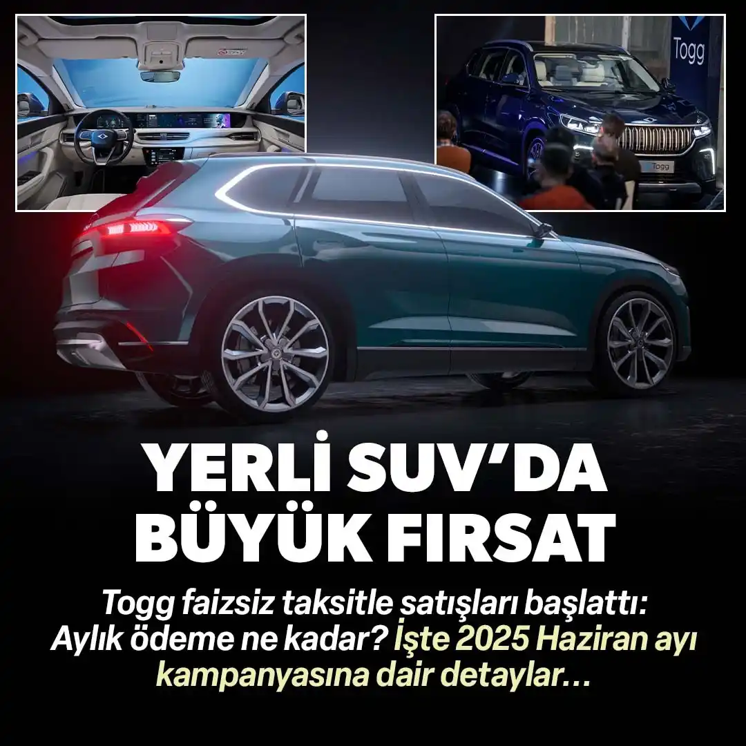 Image from Yeni Şafak: 🚘 Yerli SUV'da büyük fırsat: Togg T10X’e faizsiz kredi ve dev taksit ...