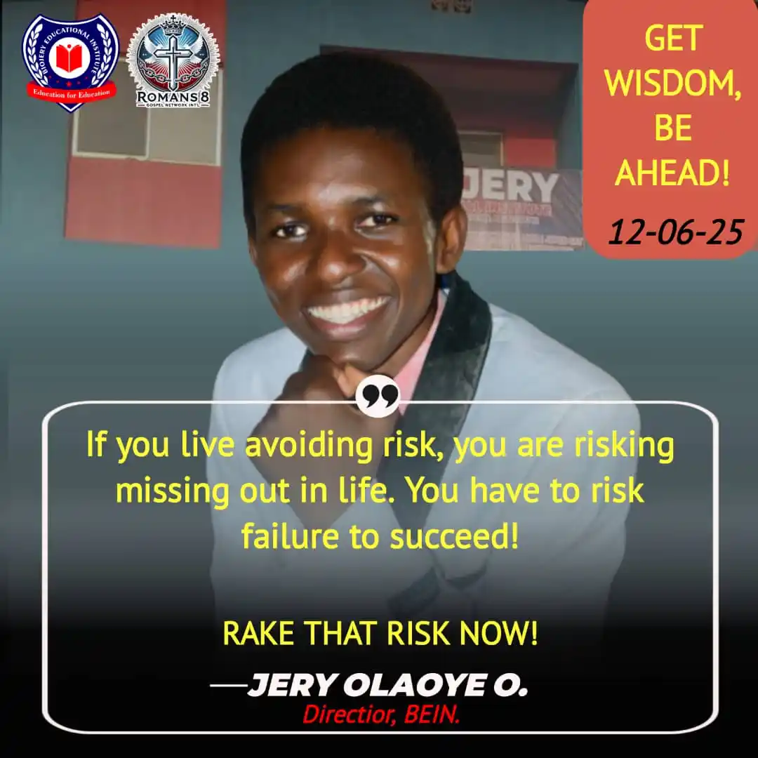 Image from BEIN EDUCATIONAL EMPIRE📚🎓🌎: You not taking the risk is the biggest risk! <a class="text-blue-500 ...