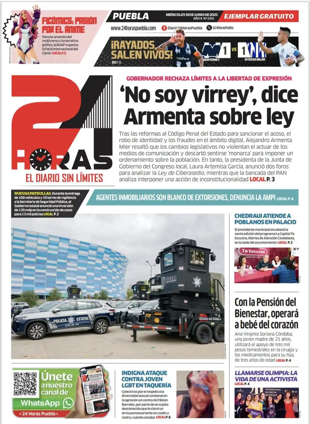 Image from 24 Horas Puebla: 💥 ¡24 Horas Puebla: el periódico que sí da el chisme completo, no com...