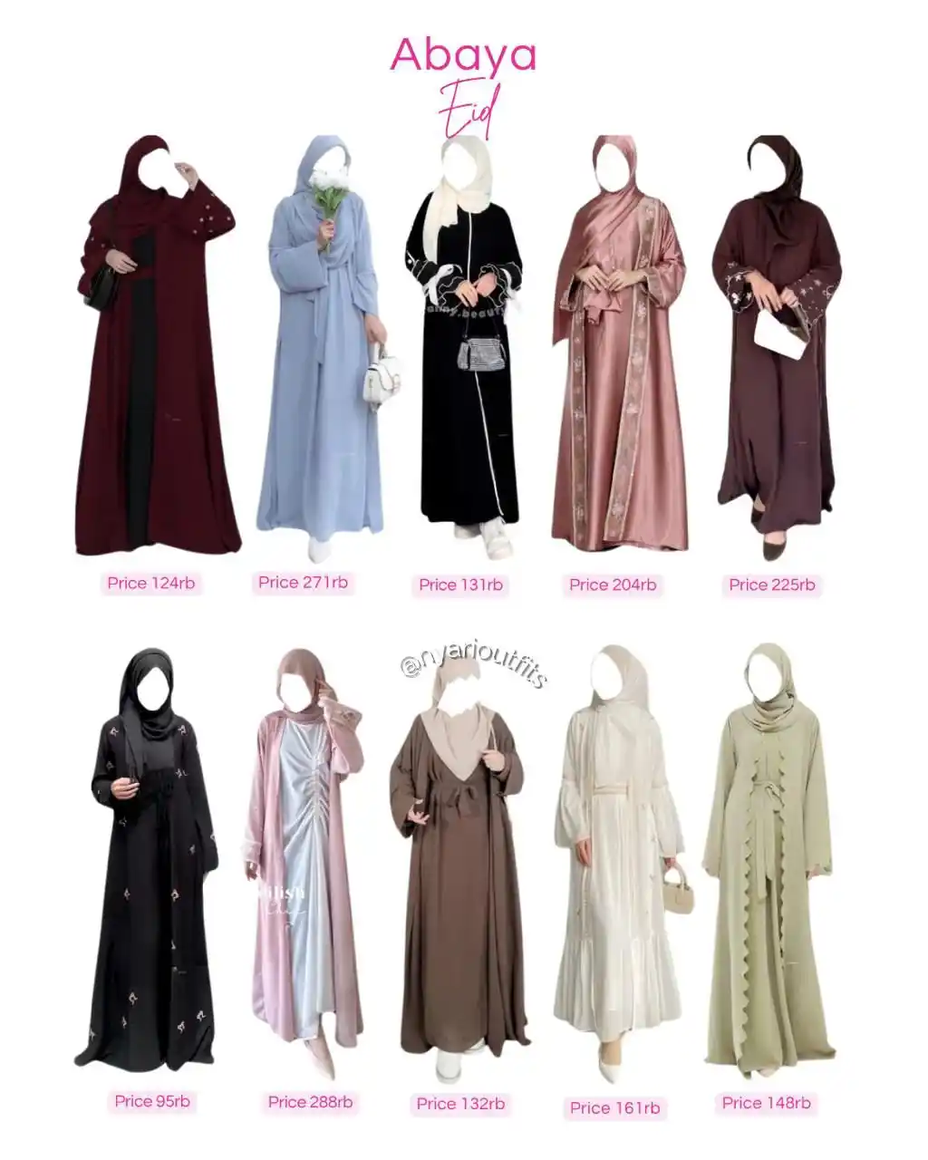 Image from OOTD Hijab |  Inspirasi OOTD | Rekomendasi Outfit | Outfit Hijab: Abaya For Eid ˙⋆.˚𐙚 yukk spill ⤵️ 1. ZENECCA https://s.shopee.co.id/2...