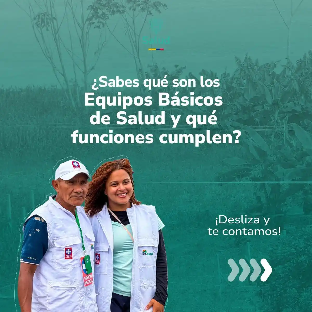 Image from MinSaludColombia: *Actualmente hay más de 10.189 Equipos Básicos de Salud financiados po...