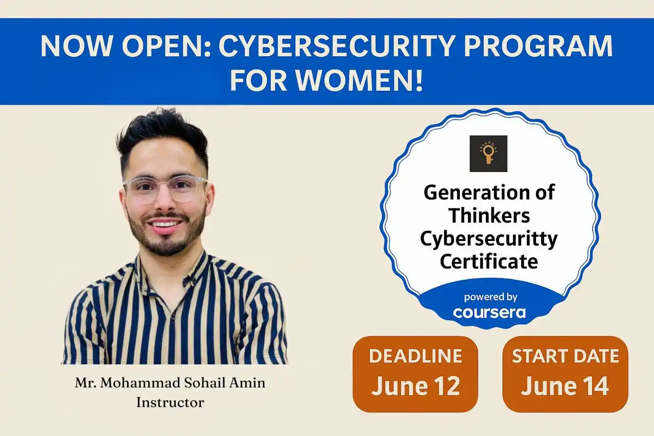 Image from Generation Of Thinkers: 📣 Applications Now Open: Cybersecurity Certificate Program for Afghan...