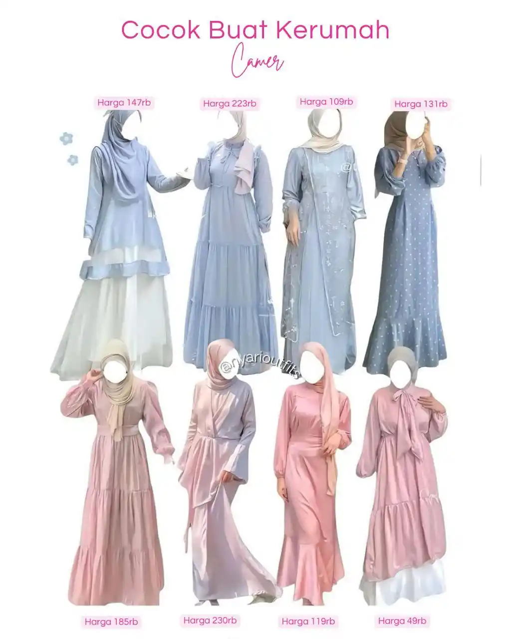 Image from OOTD Hijab | Inspirasi OOTD | Rekomendasi Outfit | Outfit Hijab: Cocok buat lebaran kerumah camer 🫶🛍️ Kita spill ya⤵️ 1. Arasa hijab ...