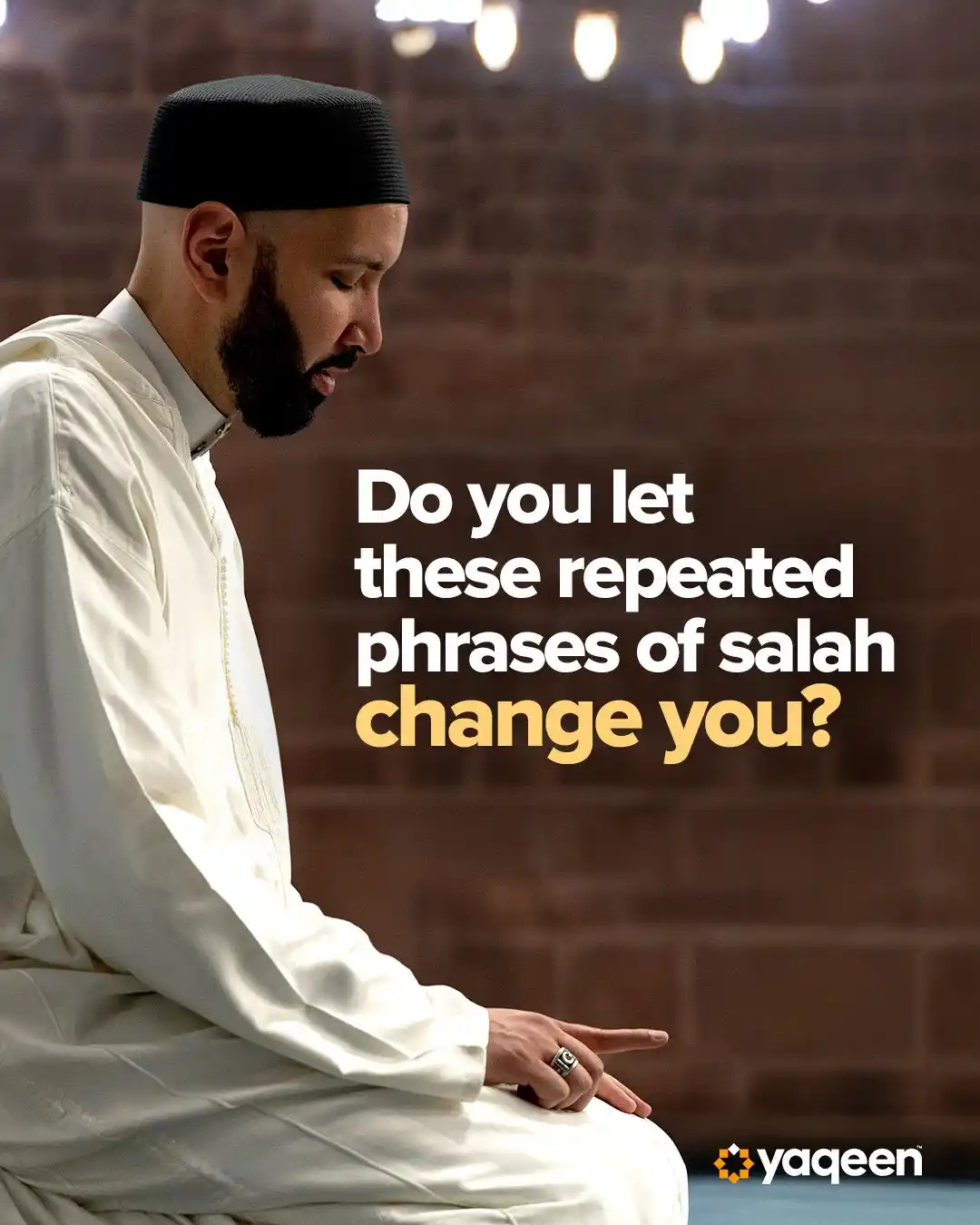 Image from Yaqeen Institute: Each phrase in salah isn’t just a recitation—it’s a doorway to transfo...