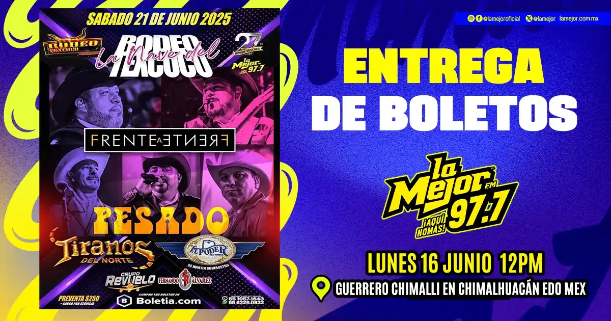 Image from La Mejor 97.7 FM: ¡Esta oportunidad es única! 🤩  <a class="text-blue-500 hover:underlin...