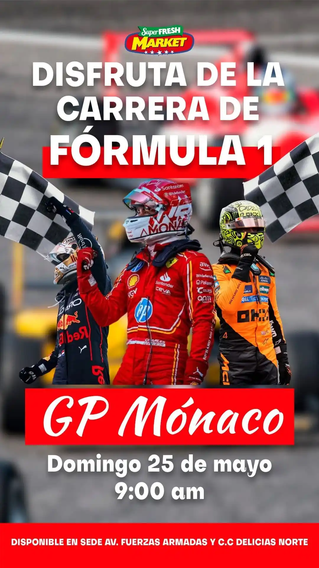Image from Fresh Market: Fanáticos de la Fórmula 1 🏎️🏁 en nuestras sedes Delicias Norte y Fue...