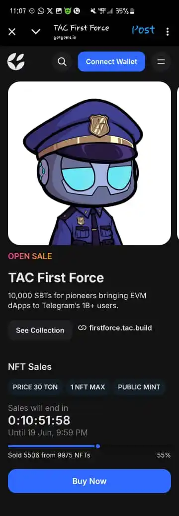 Image from CactusJack 🌵👑: First Force Public Mint is now LIVE on @getgemsdotio Last chance to ge...