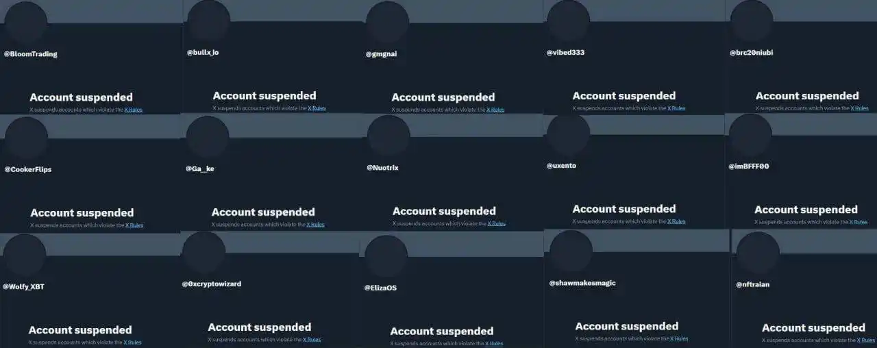 Image from ComPho Crypto Bitcoin: half of Solana ecosystem was banned in X  Pumpfun page also was banned...