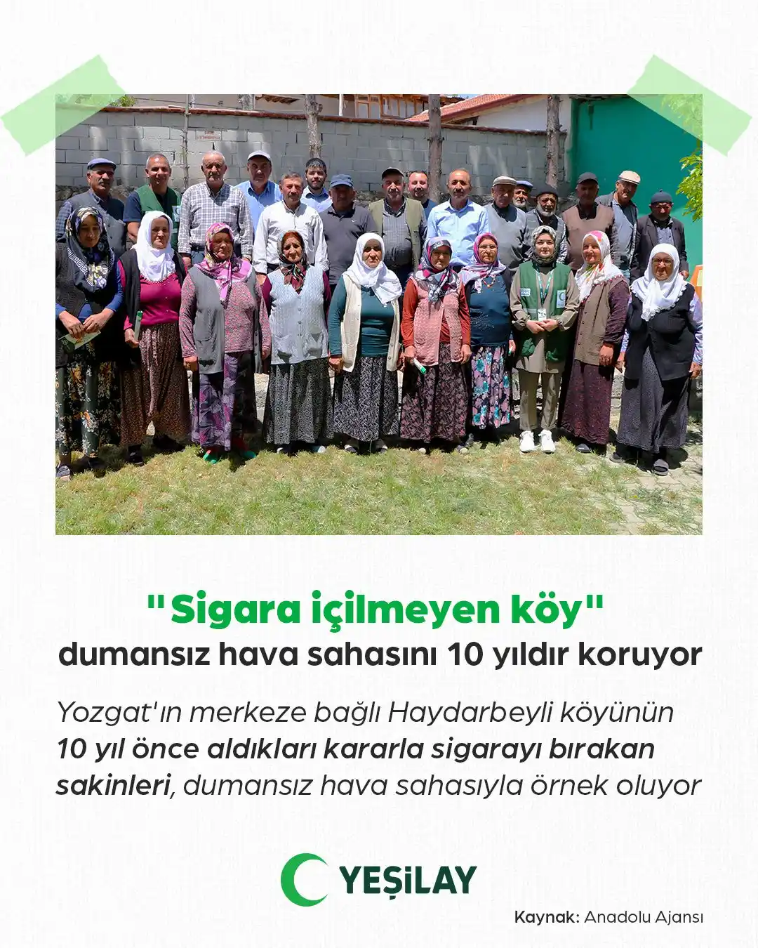 Image from Türkiye Yeşilay Cemiyeti: 🍀Haydarbeyli Köyü'nden tüm Türkiye'ye örnek olacak davranış  🔹2015't...
