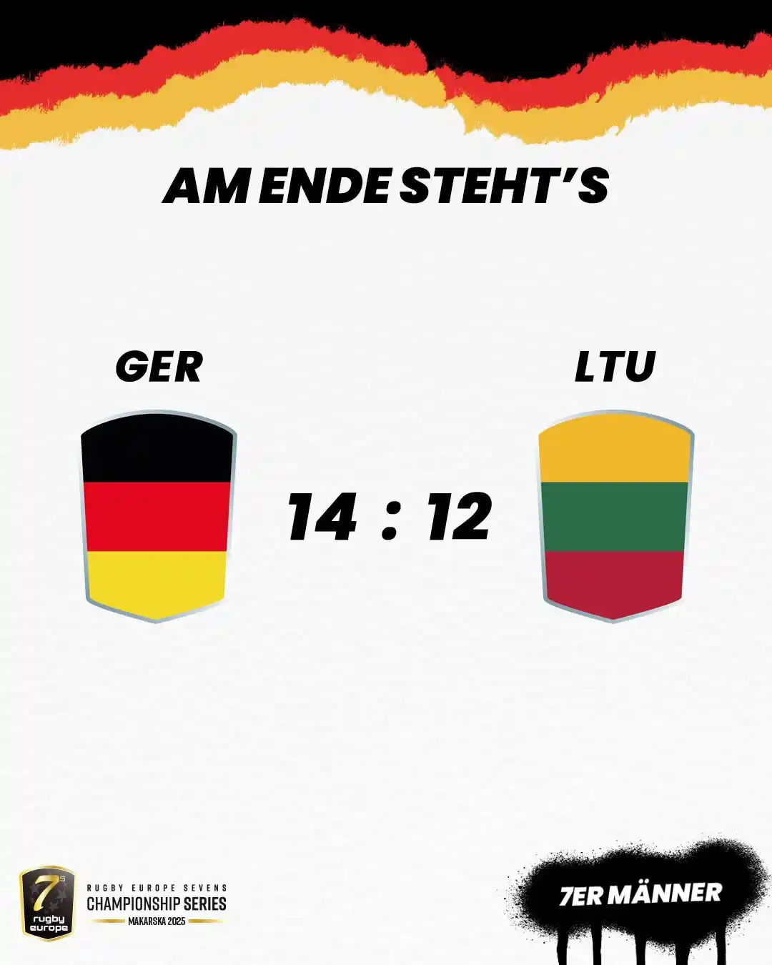 Image from Rugby Deutschland: Knappes Ding zum Start in den Tag für unser Wolfpack 🐺  ——  Tight one...