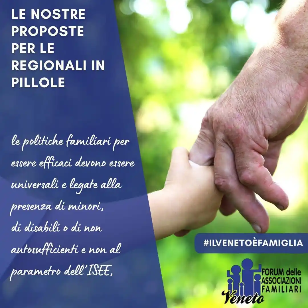 Image from Forum Famiglia Veneto: 💊 LE NOSTRE PROPOSTE PER LE REGIONALI IN PILLOLE  e' necessario disti...