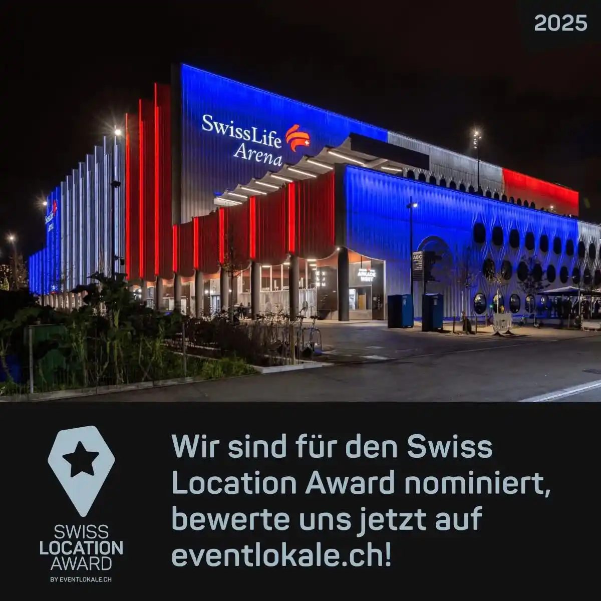 Image from ZSC Lions: Letzte Chance zum voten für den Swiss Location Award 🏟️  Unsere «Euro...