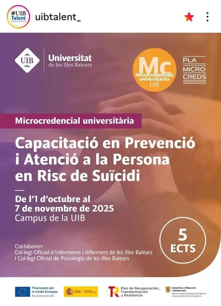Image from Tu vida importa: 👇🏻 Más información https://fueib.org/ca/uibtalent/238/formacion/curs...