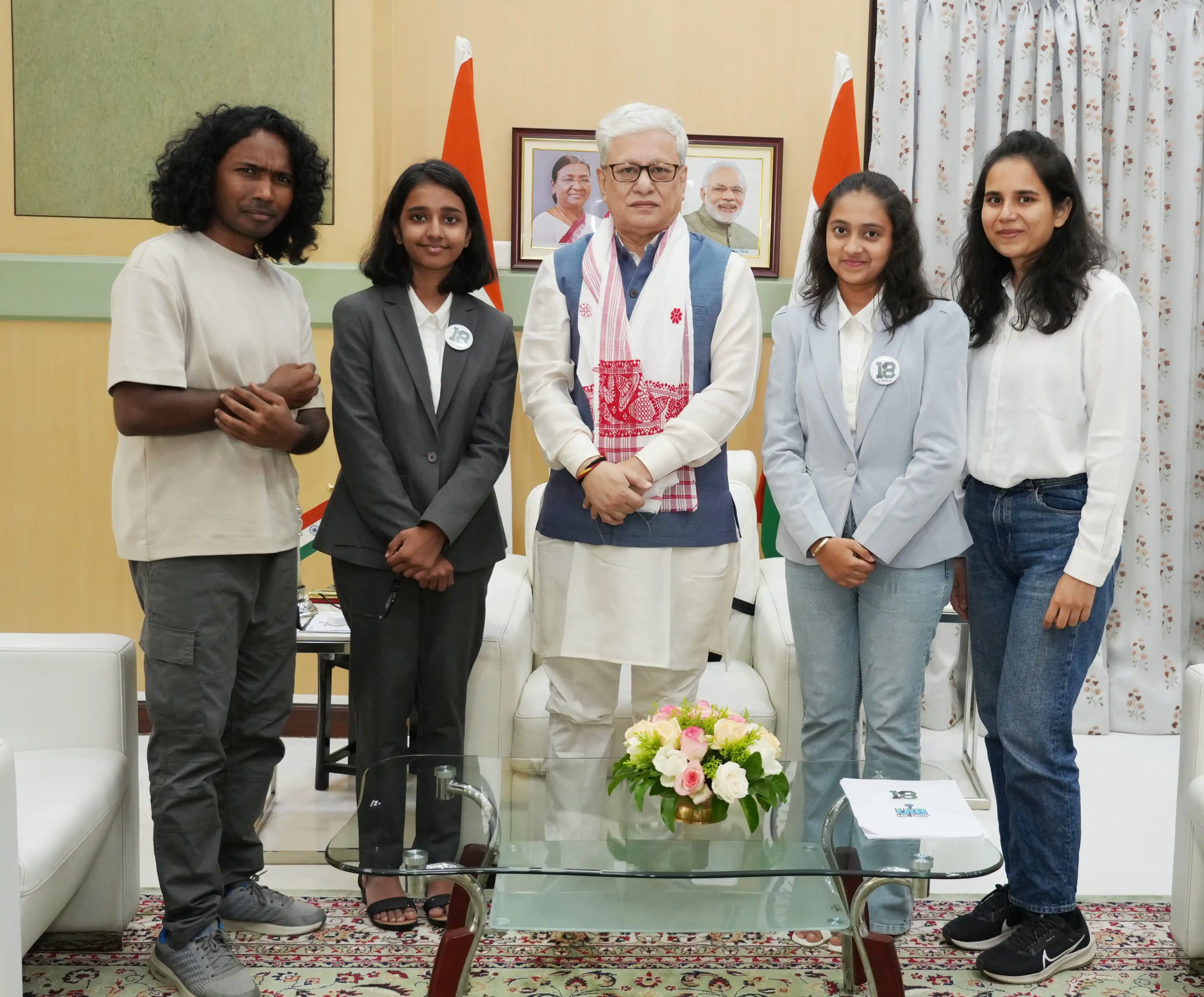 Image from Governor of Telangana: Ms. Chirtralee Sarma, Chief Executive Officer, The U18 World, Telangan...