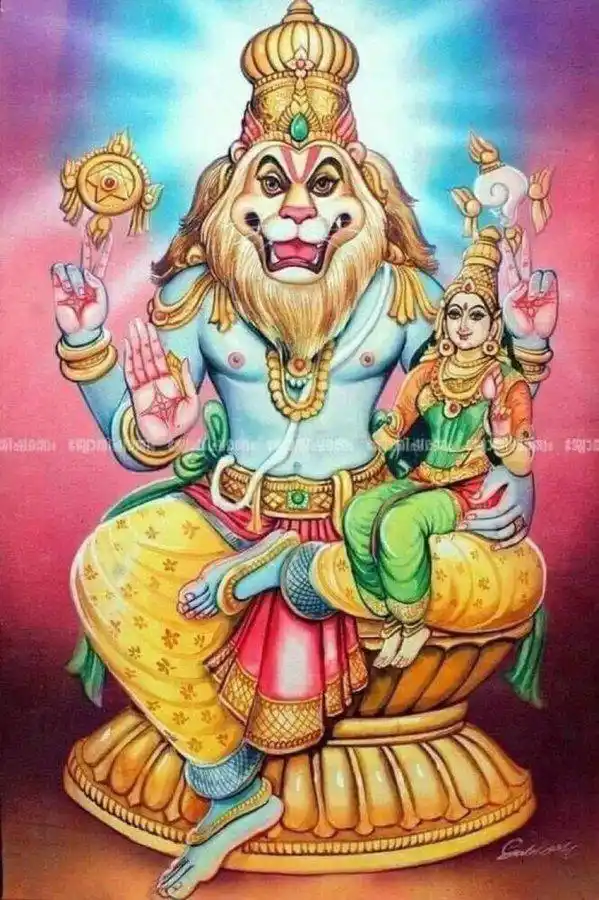 Image from Vadicwarrior: One who is benign and merciful to HIS devotees🙏 Namo Narasimha 🙏...