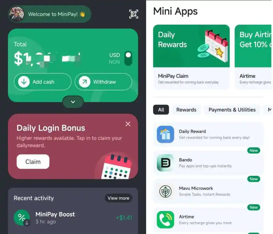 Image from Gistrealz Updates: *Opera MiniPay Review: A-Z Of What You Should Know About the Dollar Wa...