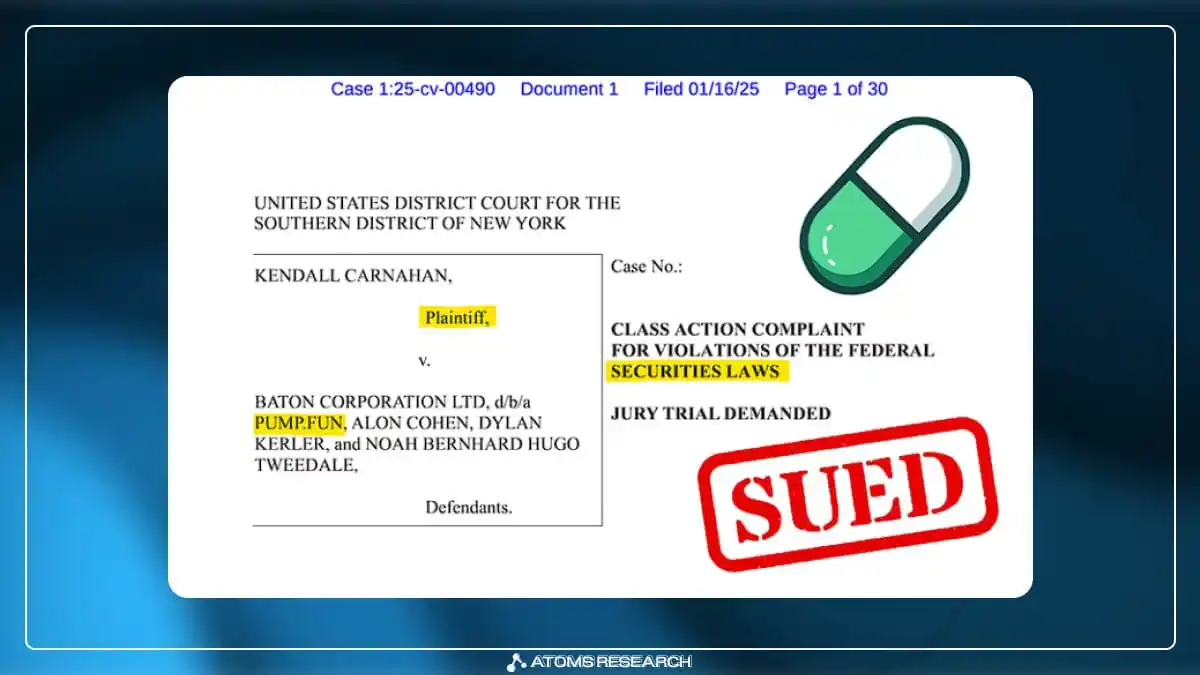 Image from ComPho Crypto Bitcoin: 🔴 Pumpfun in Big Trouble! 🚨 A new lawsuit has hit Pumpfun — what st...