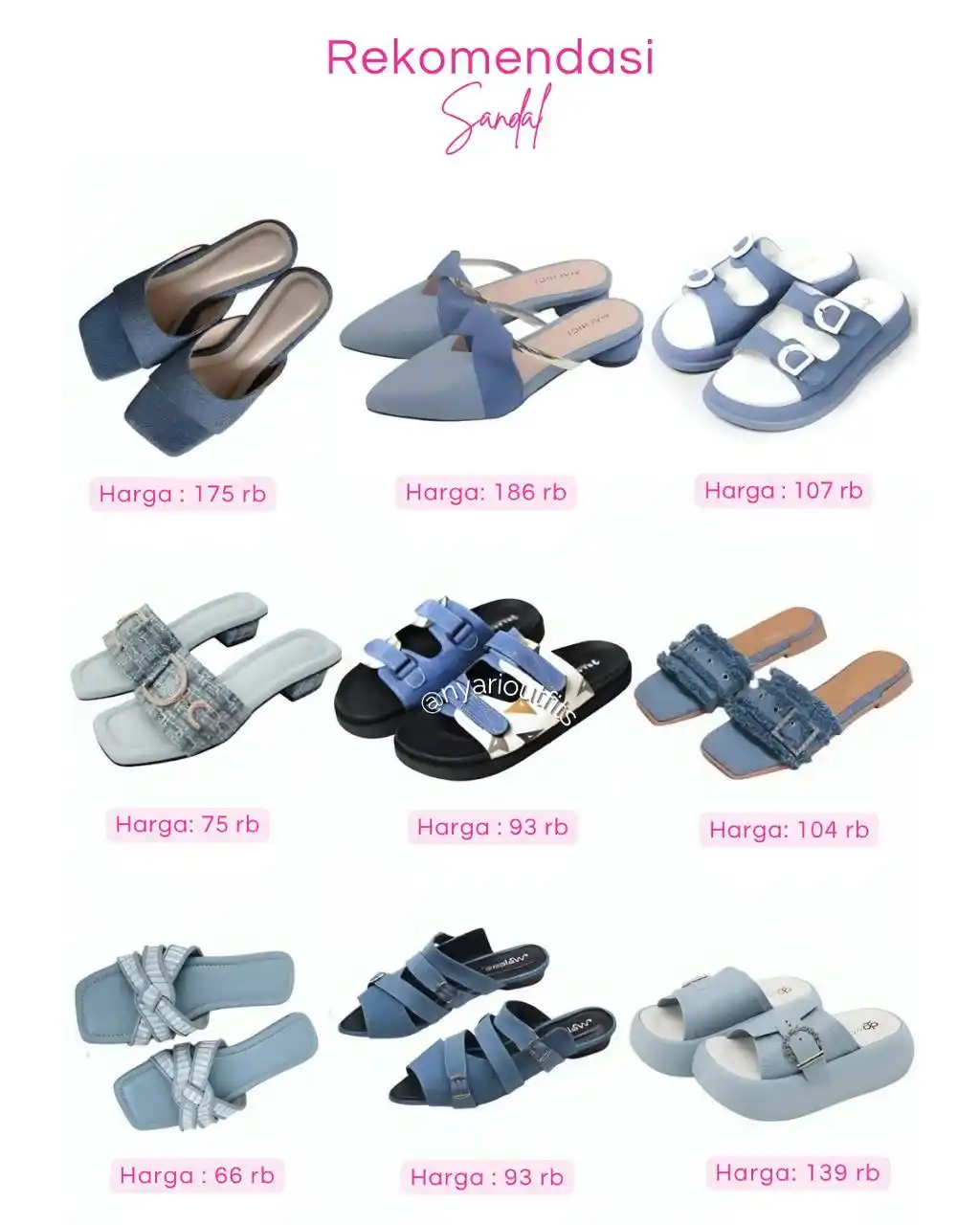 Image from OOTD Hijab |  Inspirasi OOTD | Rekomendasi Outfit | Outfit Hijab: rekomendasi sandal cocok buat daily 🛍️🛍️ yukk spill ⤵️ 1. Senne http...